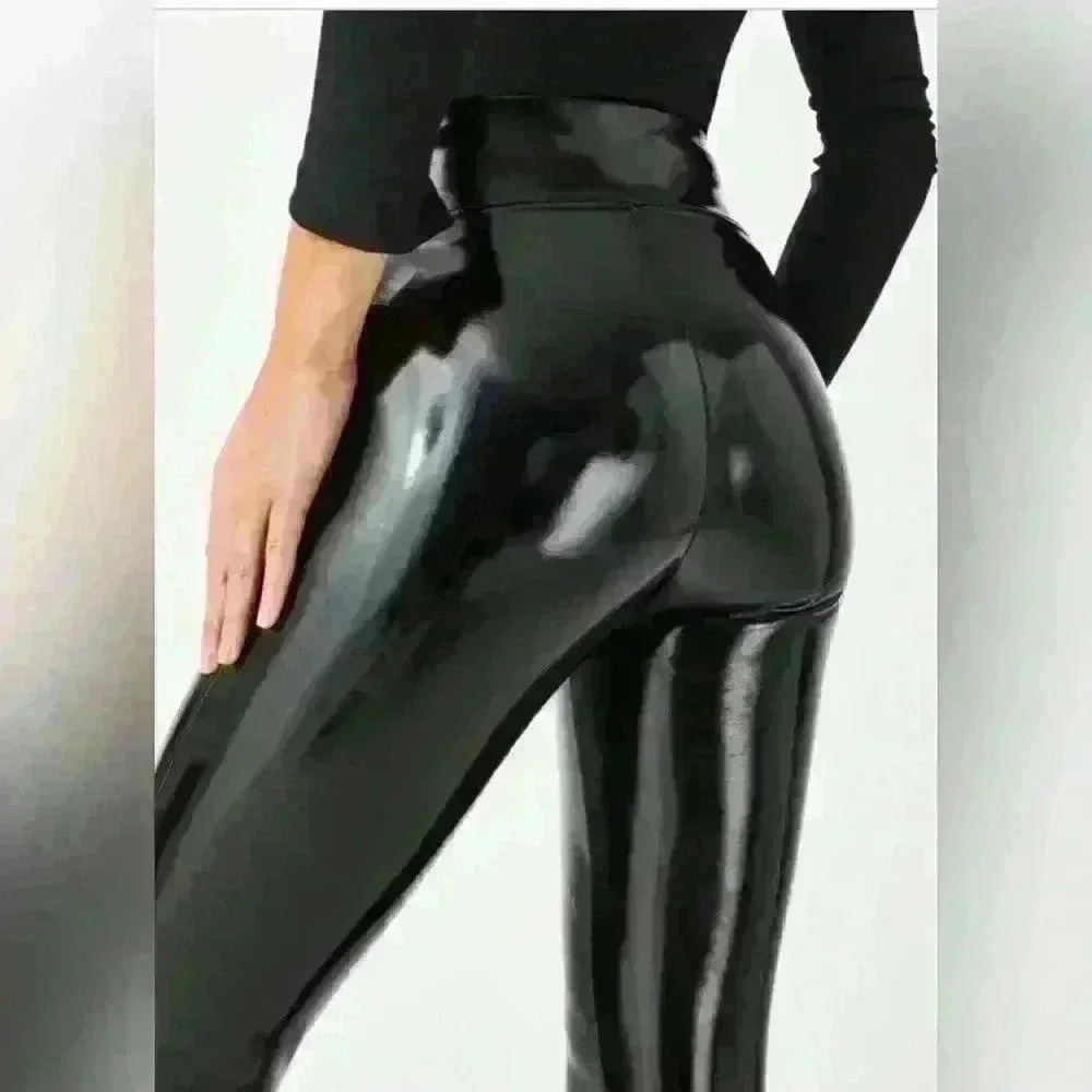 NWT Spanx Faux Large Patent Leather Legging Item# 2C - Picture 5 of 12